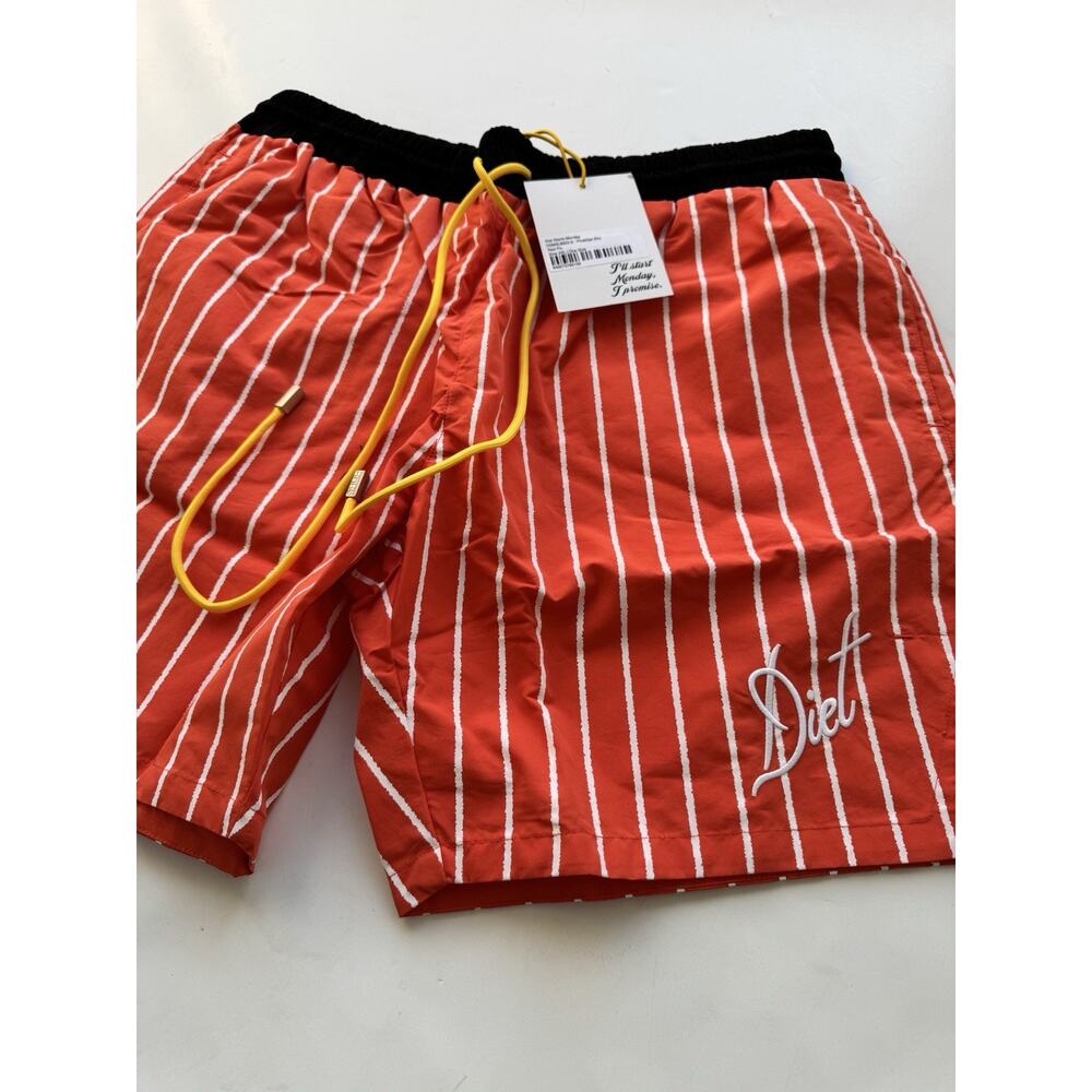 Diet Start Monday Red PinStripe Short Size 2XL NWT!